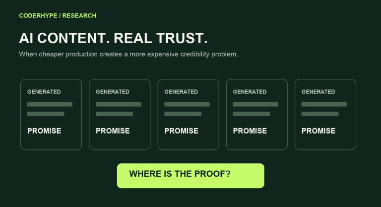 AI content, real trust: the gap between generated promises and credible proof