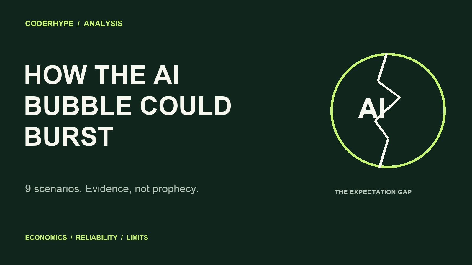 How the AI bubble could burst: nine scenarios, evidence not prophecy