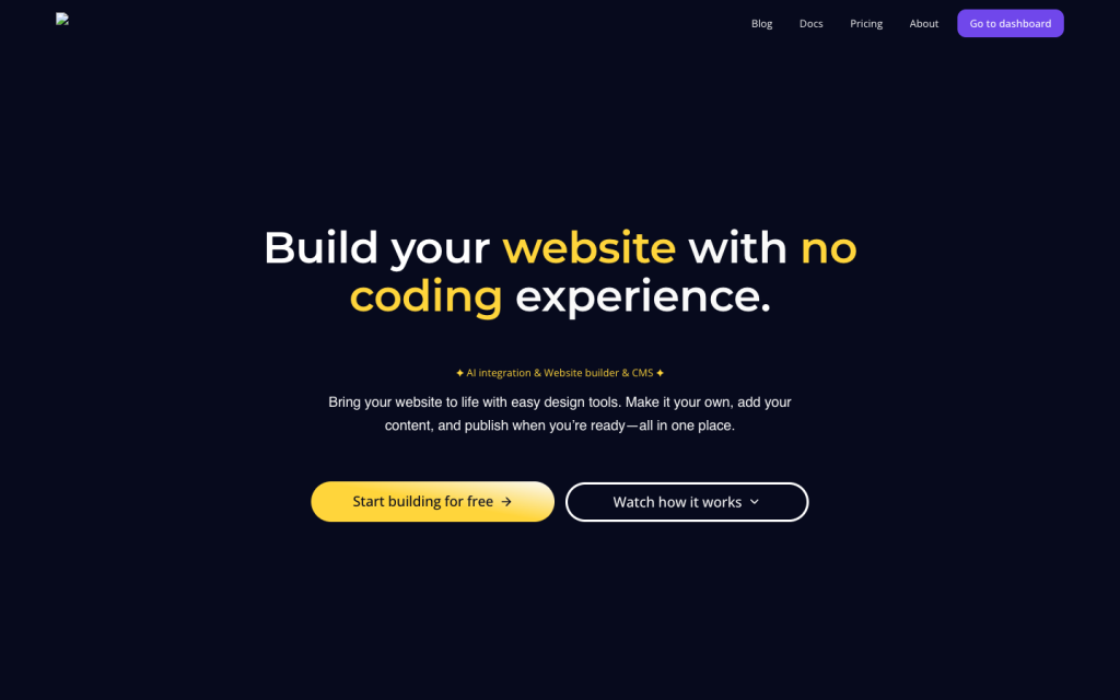 LunaSites homepage screenshot, captured by CoderHype on October 1, 2026