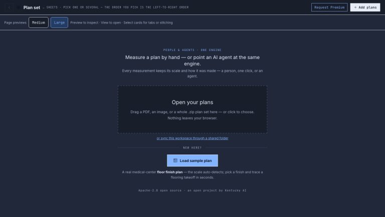 OpenTakeoff turns a building plan into quantities you can audit official project page captured by CoderHype on October 6, 2026